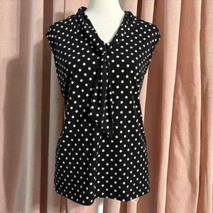 Y2k Polka Dot Sleeveless Top